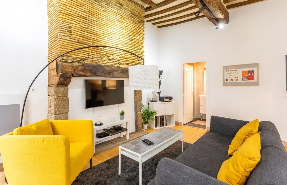 Leperdit - Bel Appartement De Charme - Hypercentre Rennes Ngoại thất bức ảnh